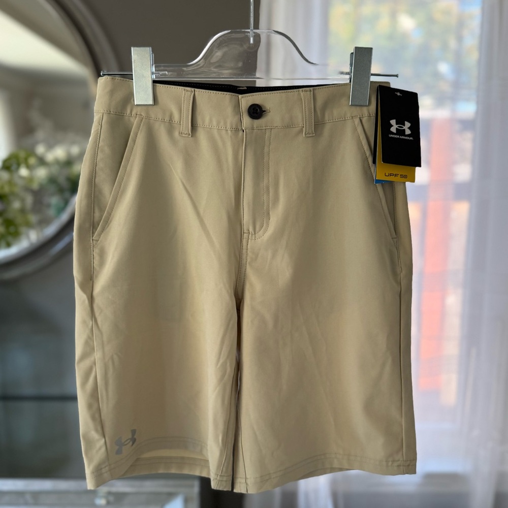 Under Armour Kids Youth Beige Athletic Shorts
